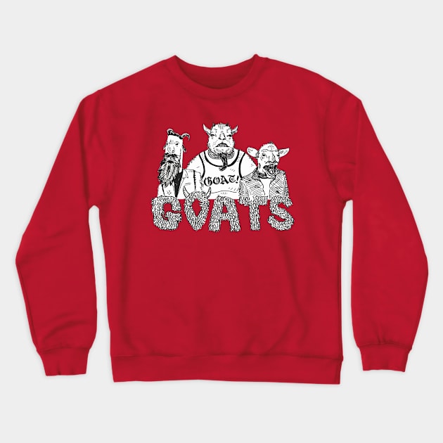 Three Little GOATS Crewneck Sweatshirt by GOATSgear